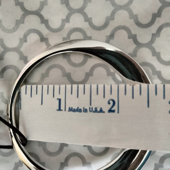 NWT Robert Lee Morris silver tone and black set of 4 bangles - Picture 5 of 5